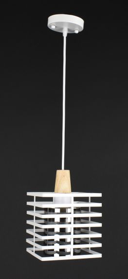 Люстра підвісна LOFT на 1 лампочку 27787 Білий 30-100х16х16 см.