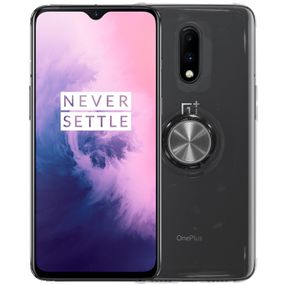 ✮Силиконовая накладка C-KU SM01 для смартфона OnePlus 7 Black магнитный держатель подставка прозрачный чехол