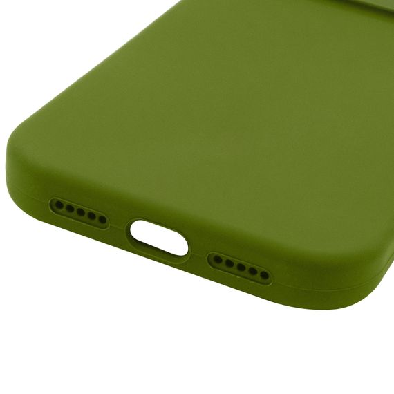 Чохол Silk Full Camera Protective (AA) NO LOGO для Apple iPhone 17 Pro (6.3") Зелений / Dark Olive | Зображення 4