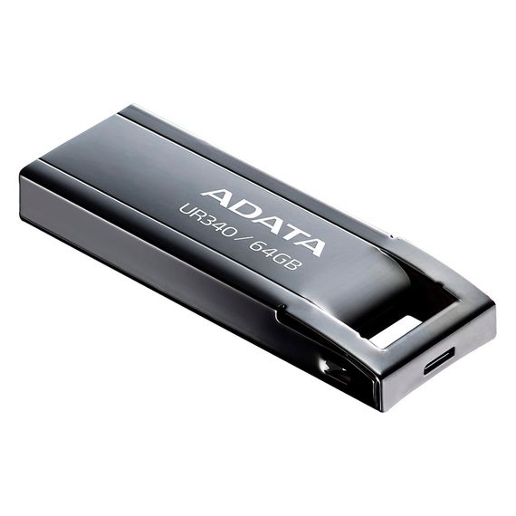 USB флеш накопичувач ADATA 64GB UR340 Black USB 3.2 (AROY-UR340-64GBK) | Зображення 2