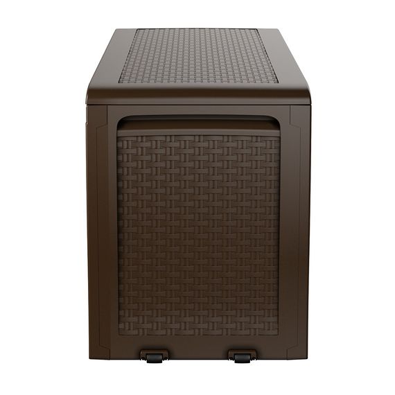 Скриня садова пластикова Keter Samoa Rattan 270 л для зберігання речей коричневий 17209570 | Зображення 2