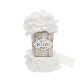 Пряжа Alize Puffy 55 алізе пуффі плюшева