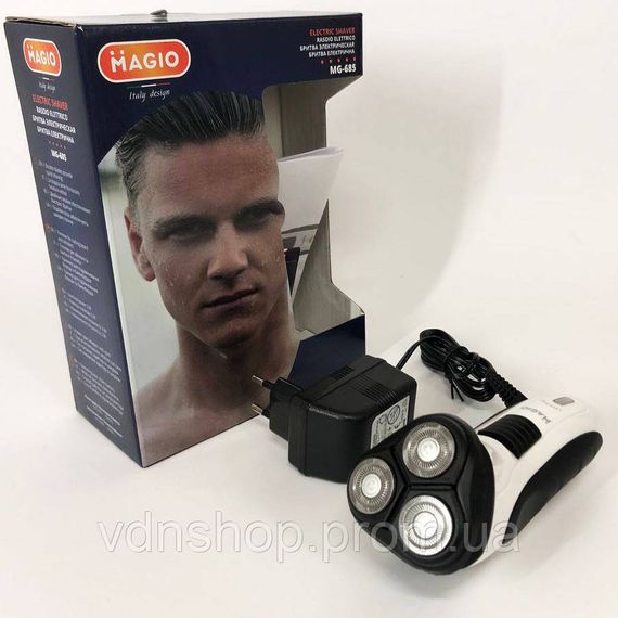 Бритва аккумуляторная для стрижки волос и бороды MAGIO MG-685, Профессиональная бритва для мужчин BM-68 | Зображення 6