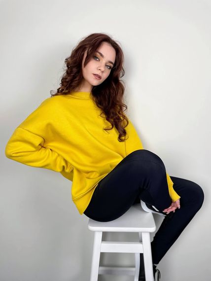 Світшот жіночий Носи своє 50 Жовтий (p-12577-140563) | Зображення 4