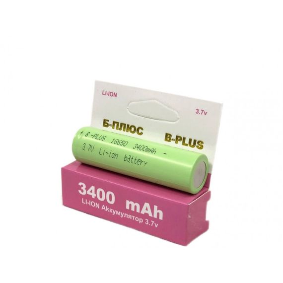 Аккумулятор B-Plus Li-Ion 18650 3400mAh (без защиты)