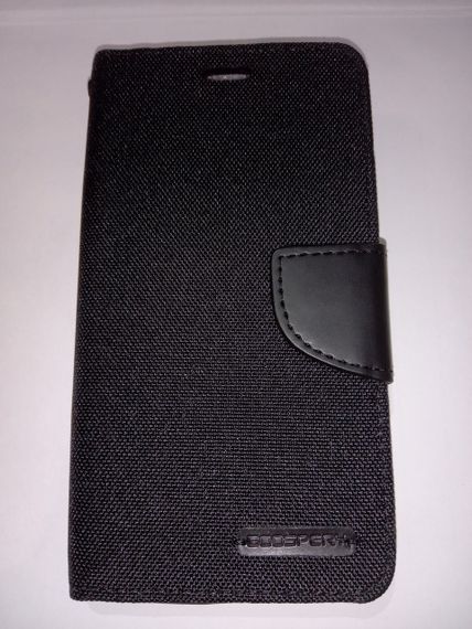 Чохол-книжка Goospery з тканини для Xiaomi Redmi 3 чорний
