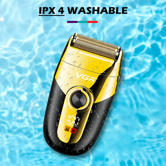 Электробритва VGR V-383 шейвер, двойное лезвие и триммер, IPX4, LED дисплей | Зображення 2