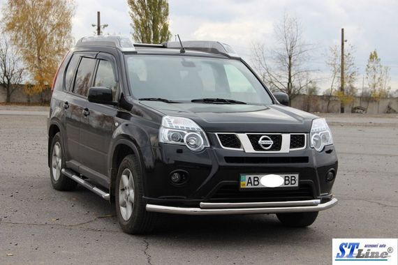 Передній захист ST014 (нерж) для Nissan X-trail T31 2007-2014рр | Зображення 1