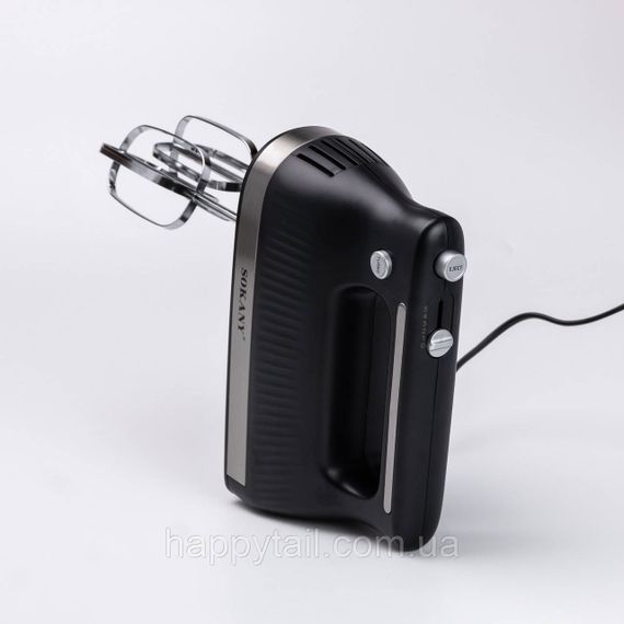 Миксер ручной с 2 насадками Sokany SK-6632 300 Вт черный | Зображення 2