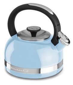 Чайник KitchenAid KTEN20DBEU 2.0-Quart Full Handle and Trim Band Stovetop Kettle, 2 Qt, Cameo Blue