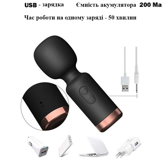 Компактний вібро-масажер червоного кольору (USB) | Зображення 8