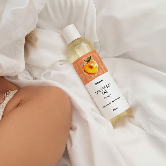 Розпродаж!!! Масажна олія Satisfyer Massage Oil Peach 250 мл (термін 30.04.2027) | Зображення 6