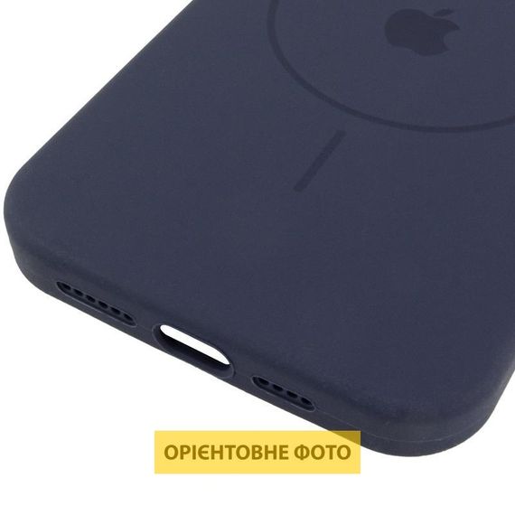 Чехол Silicone Case Full Protective (AA) V2 with MagSafe для Apple iPhone 17 Pro Max (6.9") Темно-синий / Midnight blue | Зображення 4
