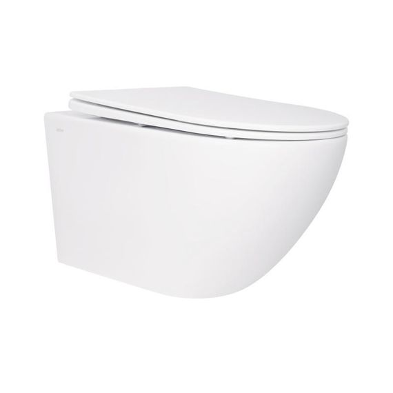 Унітаз підвісний Qtap Jay безобідковий із сидінням Soft-close QT07335176W