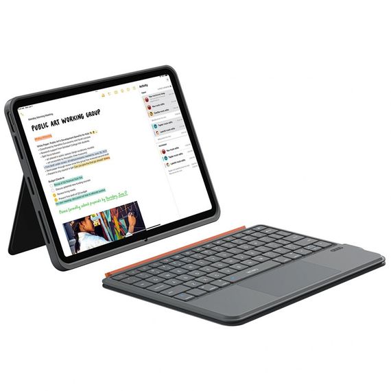 Клавіатура-чохол WIWU MK-005 3 in 1 for iPad Pro 11" (2024) Bluetooth Grey | Зображення 1