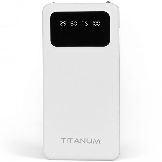 Повербанк 10000mAh TITANUM OL21 White з ліхтариком (TPB-OL21-W) | Зображення 3