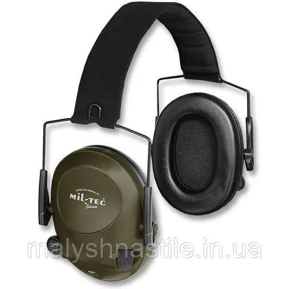 Навушники Mil-Tec стрілкві, активні (Olive)