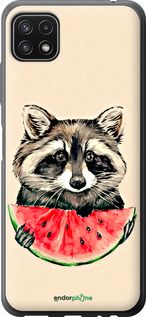 Чохол на Samsung Galaxy A22 5G A226B Єнотик з кавуном "4605u-2581-2448"
