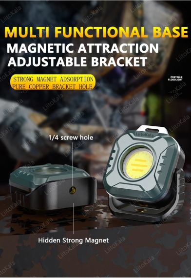 Міні ліхтар LiitoKala LF-986 COB LED Bead 500LM 5.7W із зарядкою Type-C | Зображення 6