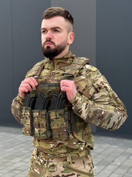 Плитоноска MOLLE Multicam з підсумками для магазинів | Зображення 2