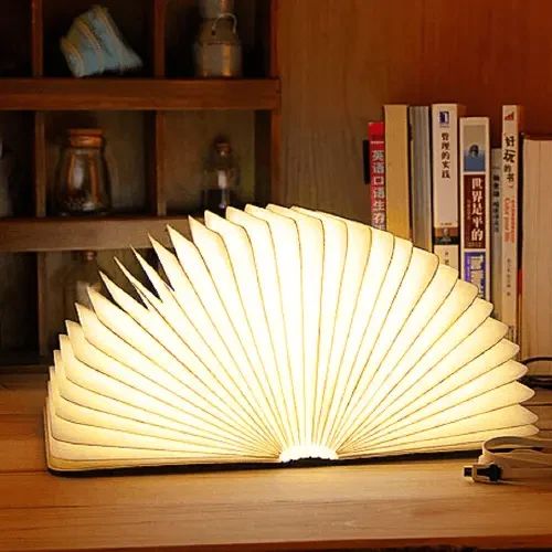 Светильник-книга, ночник книжка VHG Foldable Book Lamp Brown | Зображення 1