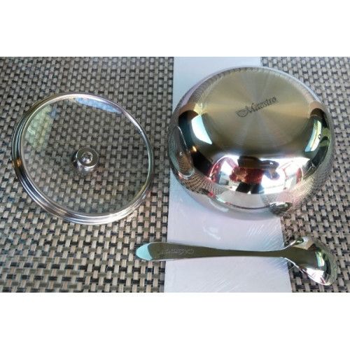 Сахарница металлическая с ложкой Маестро Maestro 460 мл MR-1696 | Зображення 7