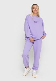 Костюм жіночий бузковий світшот та штани, 2XL