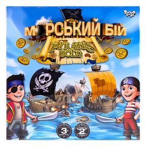 Настольная игра "Морской бой. Pirates Gold" Danko Toys G-MB-03U Укр