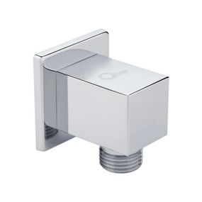 Акційний набір Qtap 1+1=3: Під'єднання для шланга Spojeni Chrome, прямокутне QTCRMB130