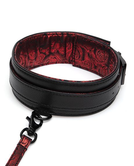 Поводок Fifty Shades of Grey Sweet Anticipation Reversible Faux Leather Collar and Lead Sex Aura | Зображення 1