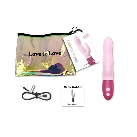 Вібратор-кролик Love To Love Hello Rabbit Rose з гнучким стовбуром і стимуляцією точки G, 2 мотори | Зображення 6