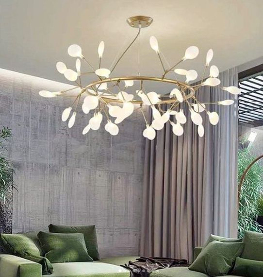 Люстра підвісна на 54 лампочки 26348 Золото 50-1300х105х105 см.