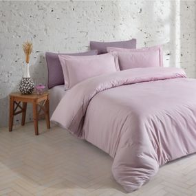 Постільна білизна Turkiz Ranforse Prima 200 х 220 см Kalamaki Violet