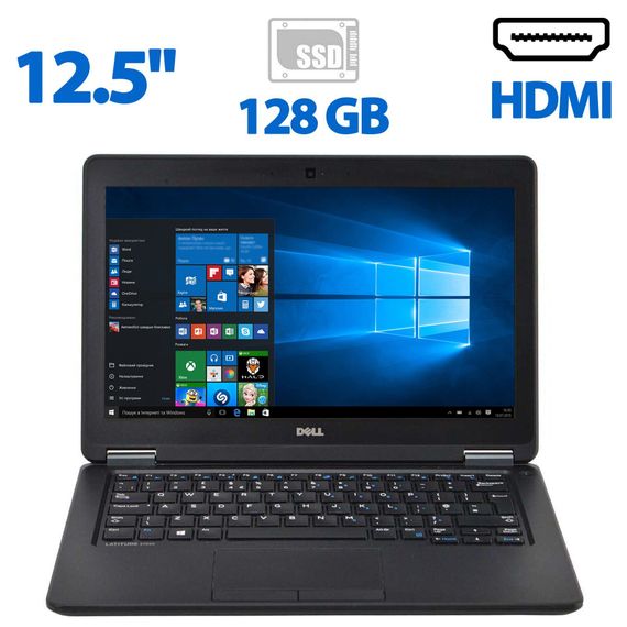 Нетбук Б-класс Dell Latitude / 12.5" TN / Core i3-5010U (2(4) ядра по 2.1GHz) / 4GB DDR3 / 128GB SSD / WebCam / HD Graphics 5500 / HDMI б/у | Зображення 1