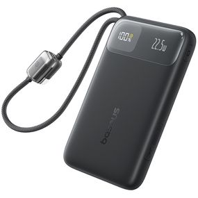 Портативний ЗП Power Bank Baseus EnerFill FC11 PD22.5W with cable 10000 mAh (2USB-C) (E0027R) Cosmic Black