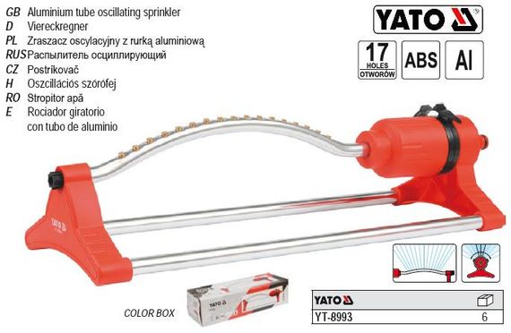 Распылитель поливочный YATO Польш осциллирующий 17 отверстий YT-8993