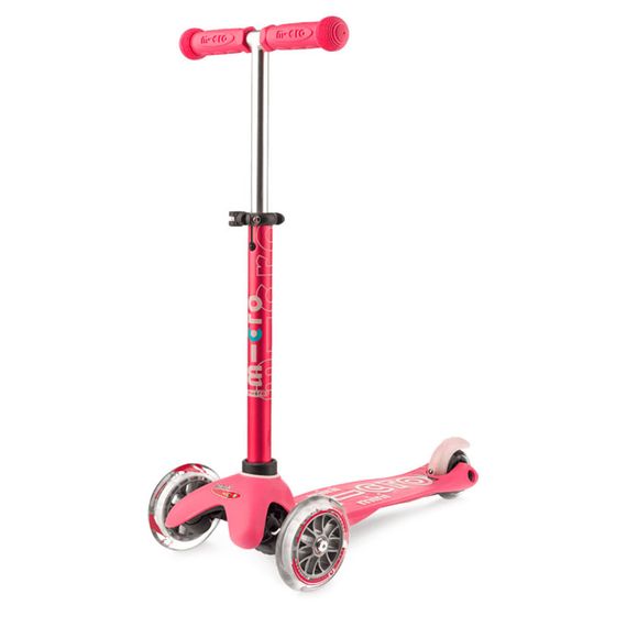 Детский самокат Deluxe pink до 50 кг 3х колесный