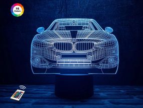 3D светильник ночник с пультом "Автомобиль 10"