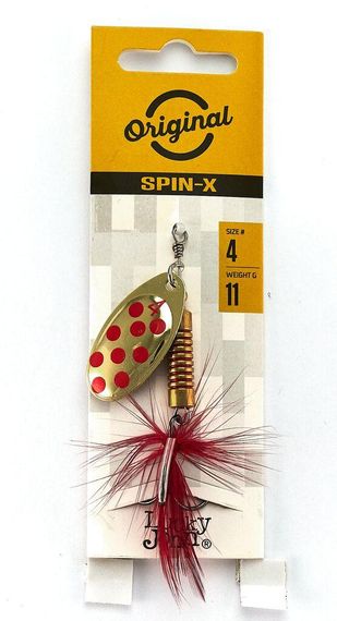 Блесна вращ. Lucky John Лаки Джон SPIN X ROUND 04 11,0г GR | Зображення 1