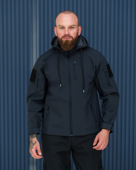 Куртка софтшелл спринг темно-синий S XL | Зображення 9