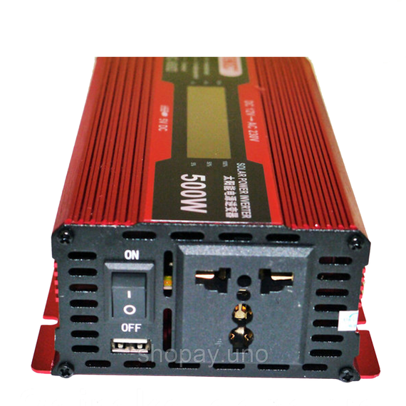 Преобразователь UKC 12V-220V 500W с LCD дисплеем Инвертор постоянного тока KC-500D AC/DC | Зображення 3