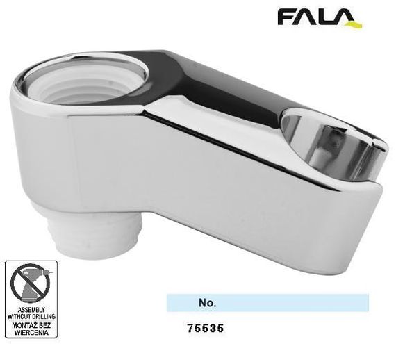 Тримач душових розприскувачів пластик ABS хром G 1/2 Польща FALA-75535
