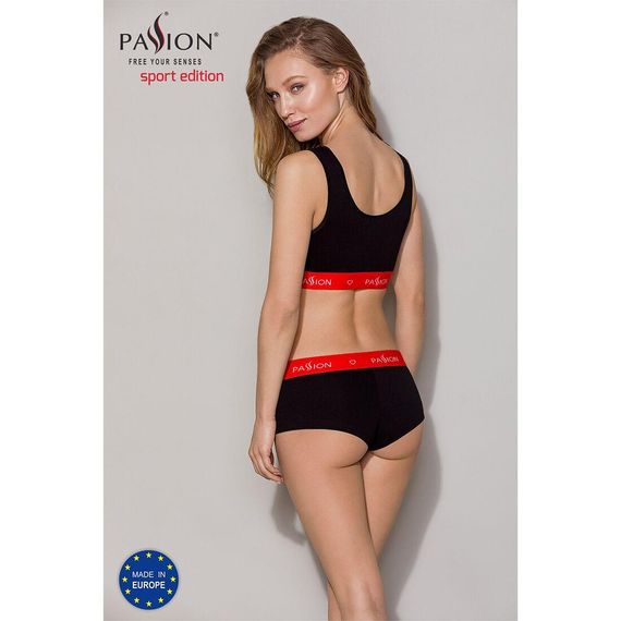 Спортивный топ на широких бретелях Passion PS003 TOP black, size L | Зображення 6