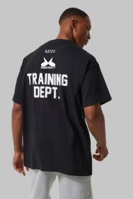 Футболка мужская с принтом повседневная M Черная