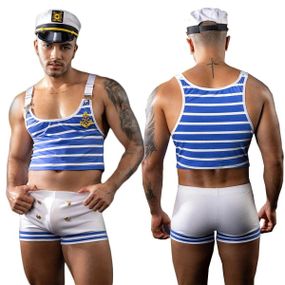 Еротичний костюм моряка JSY «Милашка Нік» One Size, топ, шорти, кепка Sex Aura