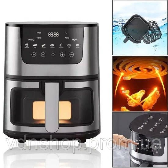 Аерогриль Domotec MS-3225 3800Вт 7л багатофункціональний з регулюванням температури XF-25 | Зображення 1