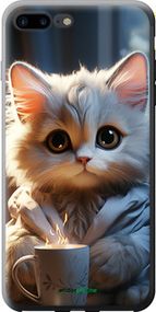 Чохол на iPhone 7 Plus Білий кіт "5646t-337-2448"