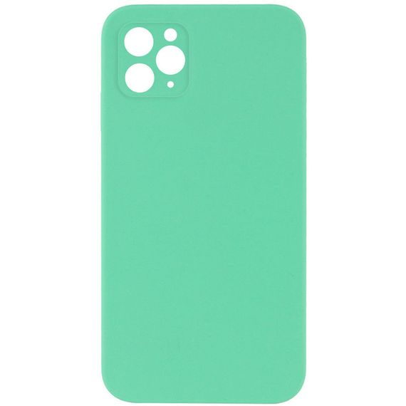 Чохол Silicone Case Square Full Camera Protective (AA) NOLOGO для Apple iPhone 11 Pro (5.8") Зелений / Spearmint