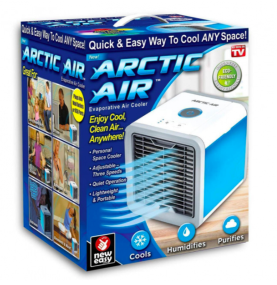 Портативний кондиціонер 4в1 Rovus Arctic Air з підсвічуванням / Міні-кондиціонер | Зображення 1