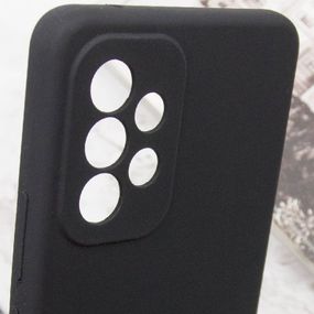Чехол Silicone Cover Lakshmi Full Camera (AAA) для Samsung Galaxy A33 5G Черный / Black